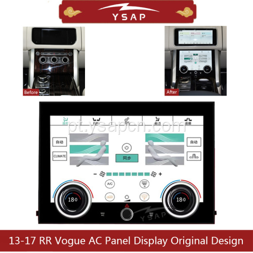 2013-2017 RangerOver Vogue Painel AC Display Design original